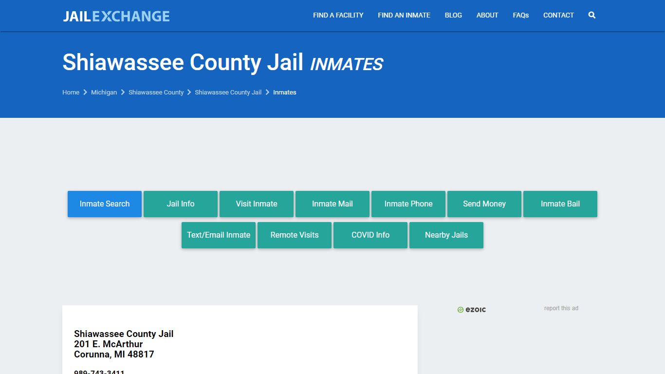 Shiawassee County Jail Inmates | Arrests | Mugshots | MI